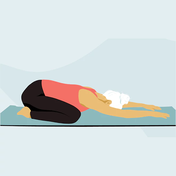 Yoga Child’s Pose (Shavasana)